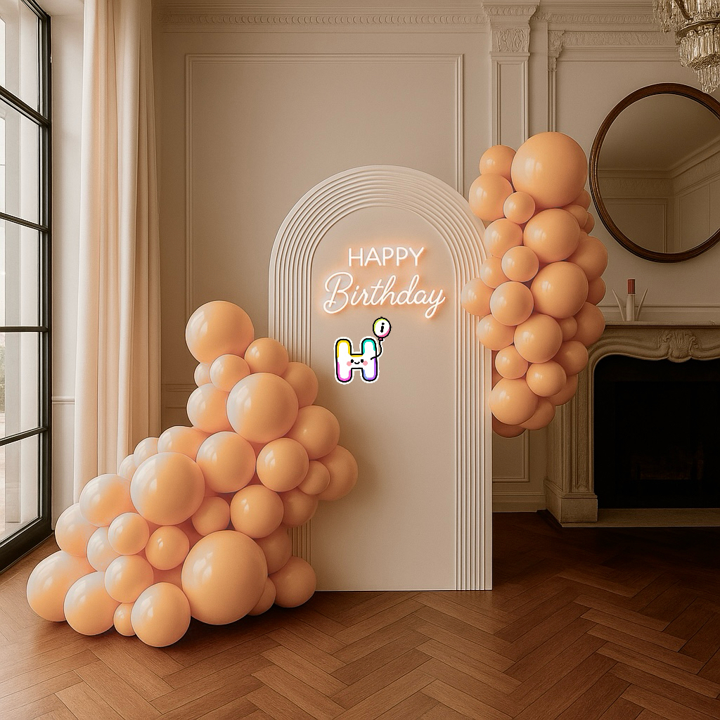 6-8 FT/8-10FT/12-14FT,All Matte Nude Latex Balloon Garland Kit