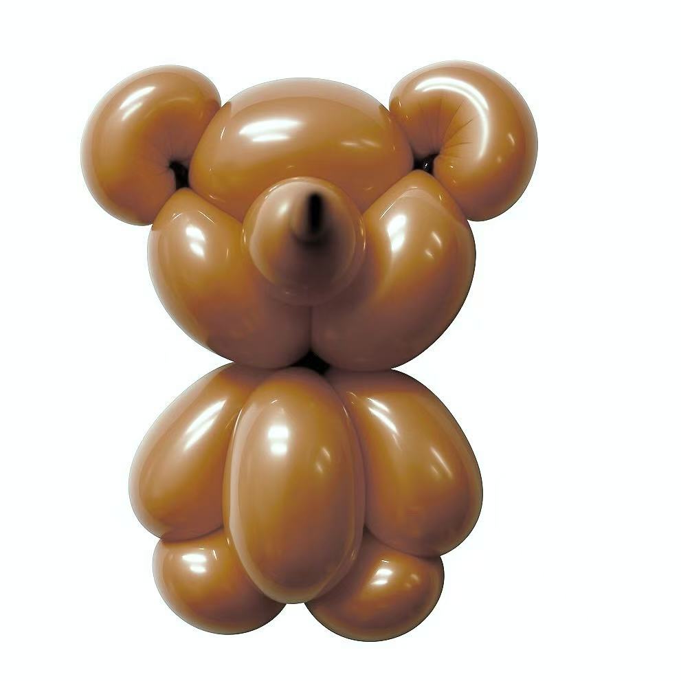 100ct, 260, Matte Light Coffee Twisting Latex Balloons